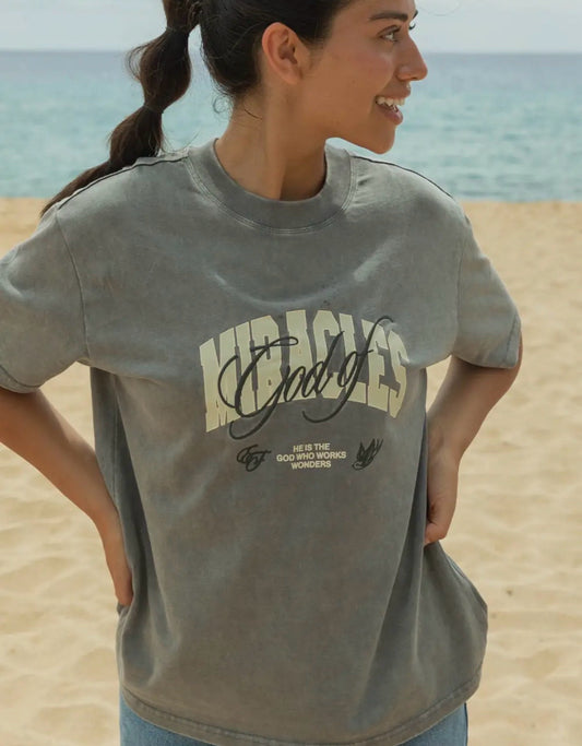 Elevated Faith Size S Gray Tee