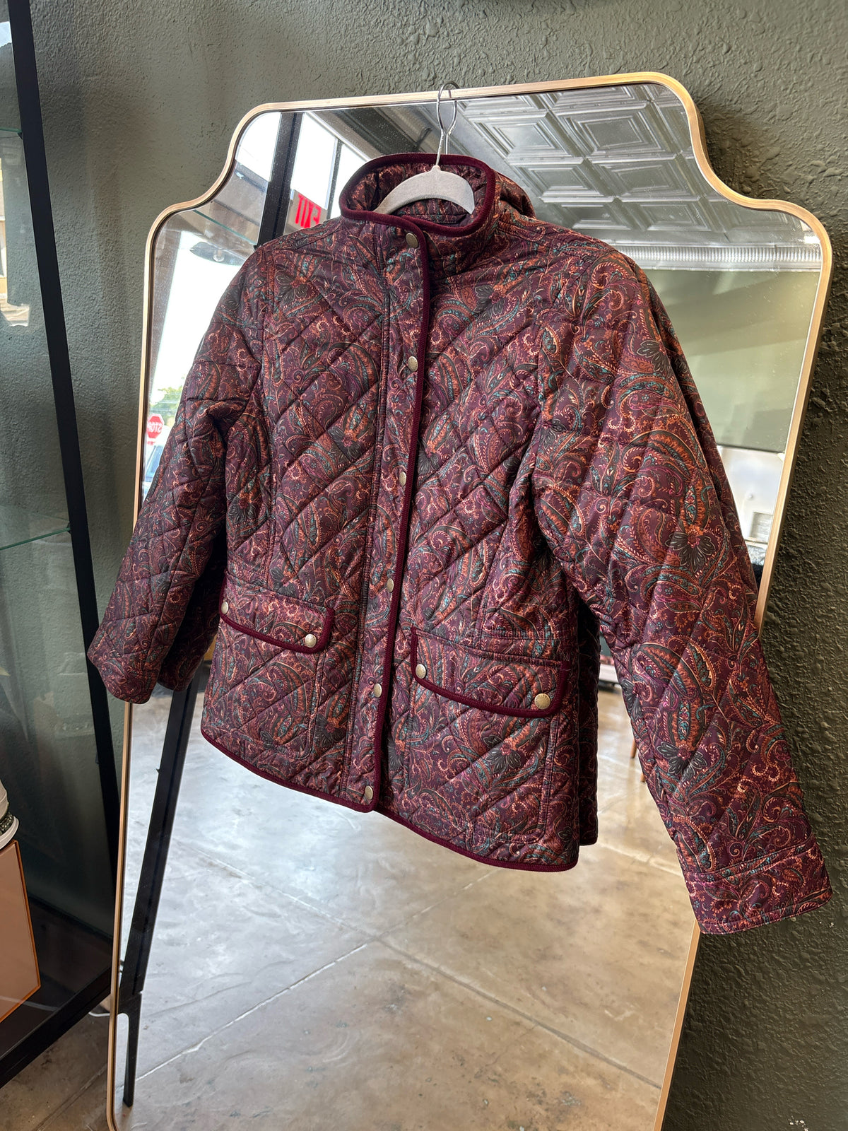 TALBOTS Size SP burgandy Jacket