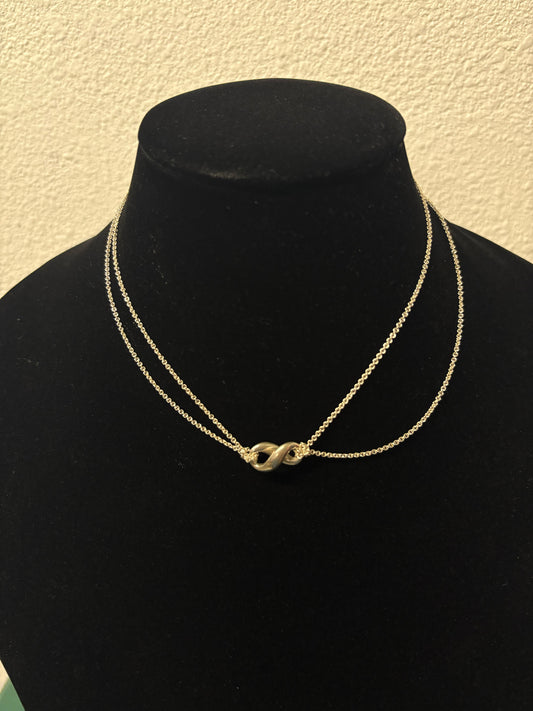 Tiffany & Co. Silver Infinity Necklace