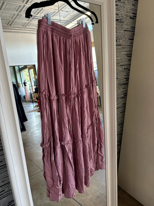 Zenana Size S Dusty Rose Skirt