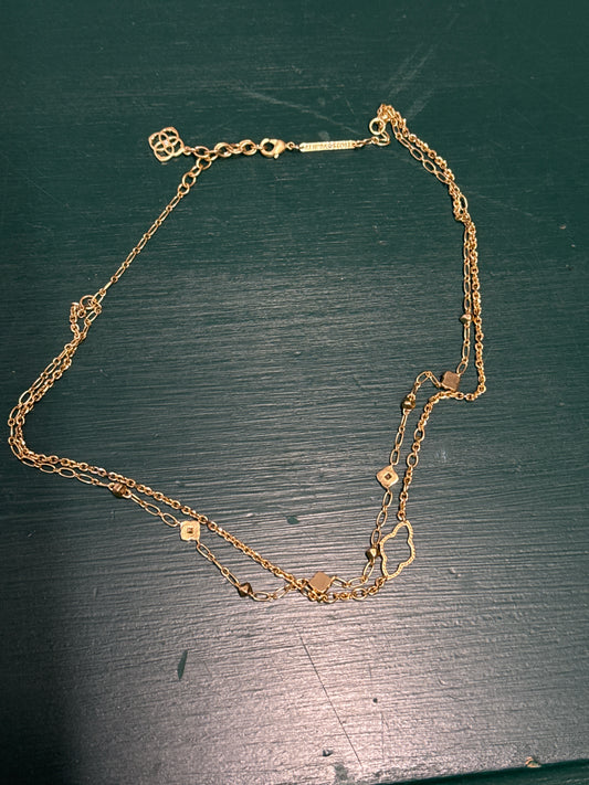 kendra Scott Gold Multi strand Necklace