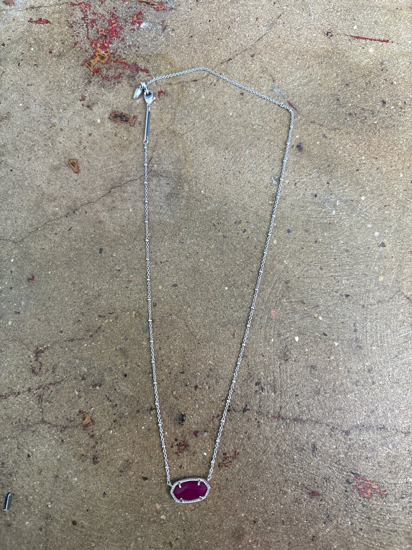 kendra Scott Silver/Purple Necklace