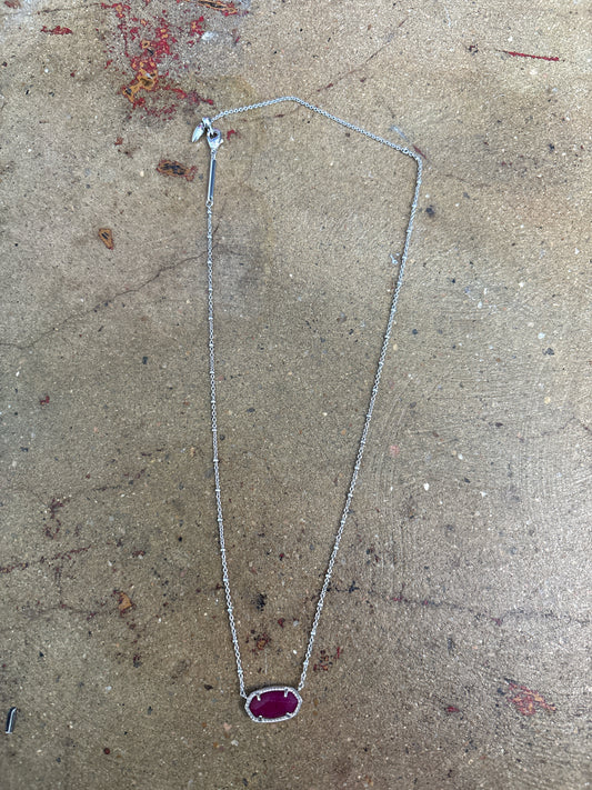 kendra Scott Silver/Purple Necklace