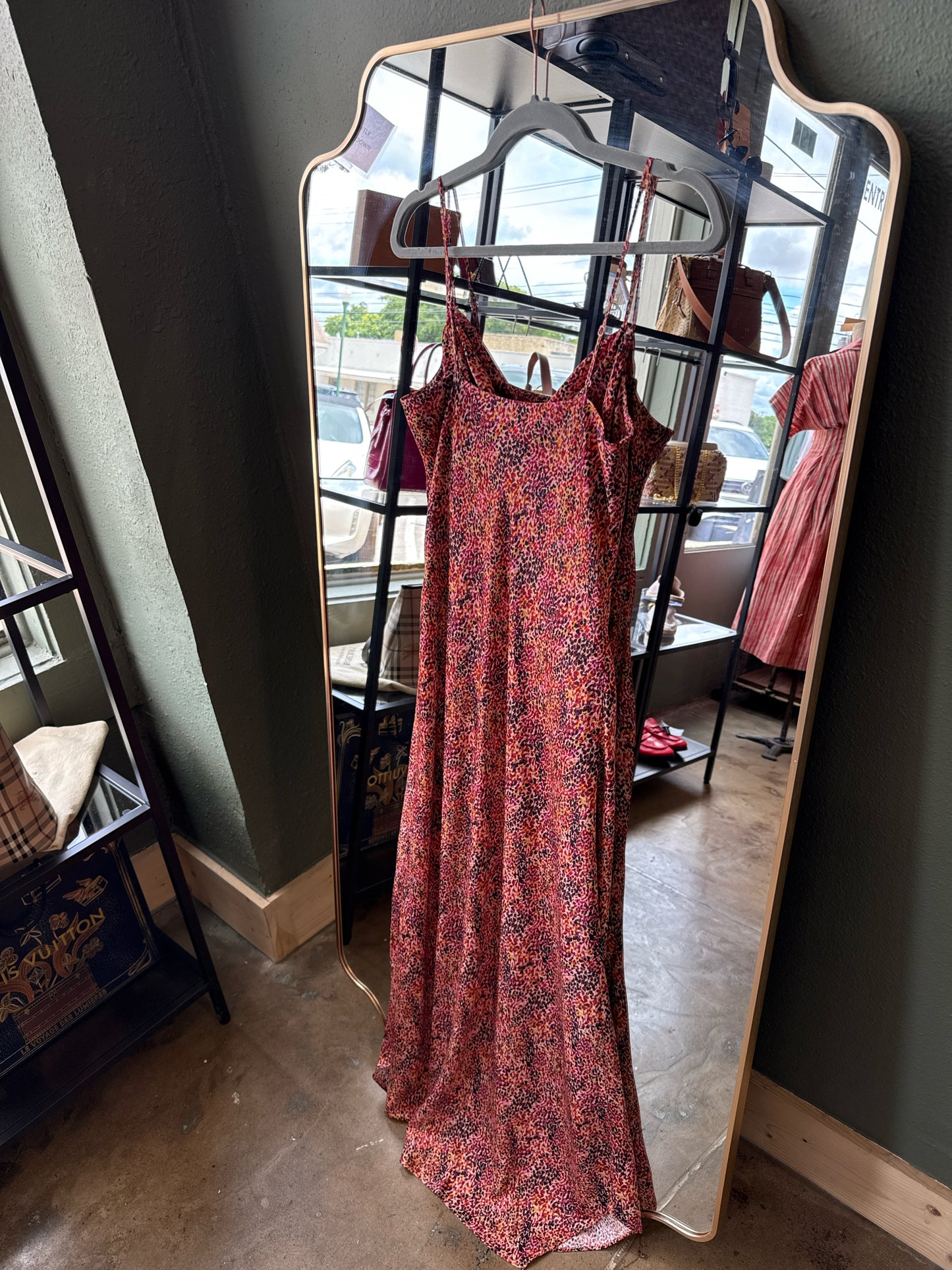 EXPRESS Size S Red/Purple Dress