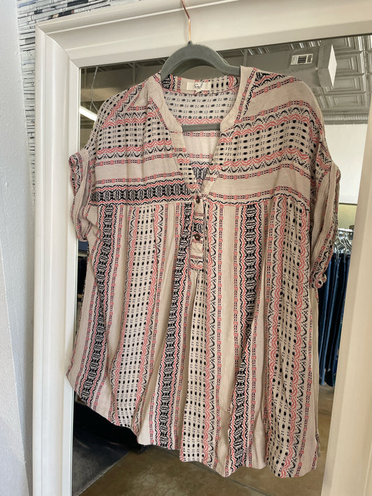 Easel Size M Tan/Multi Top