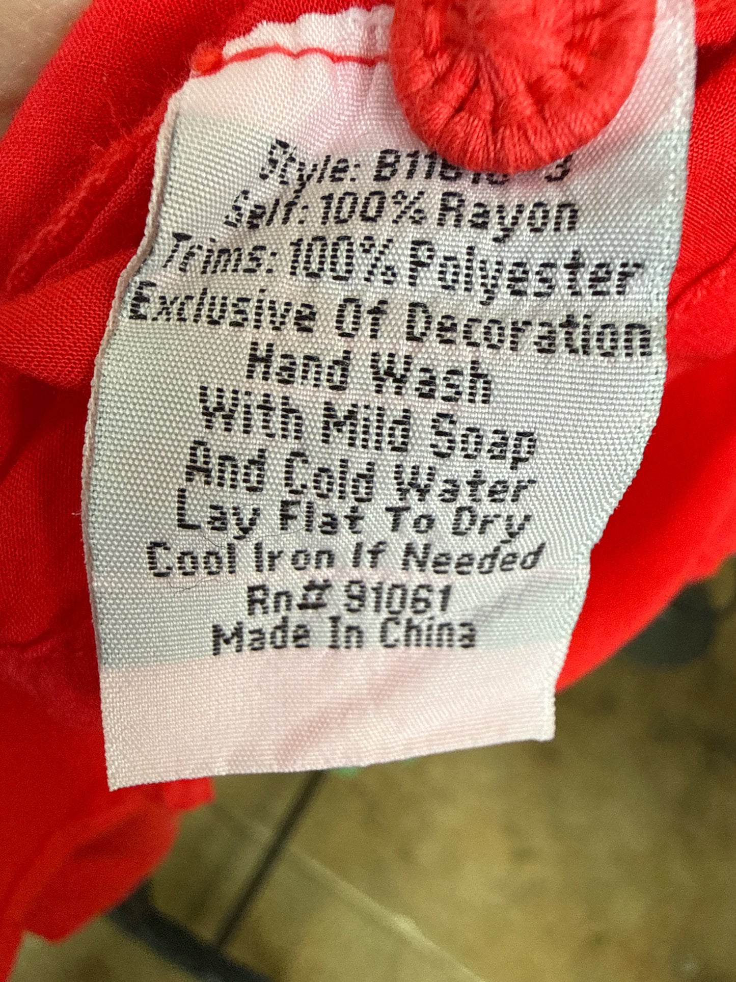 Johnny Was Size M Red Top