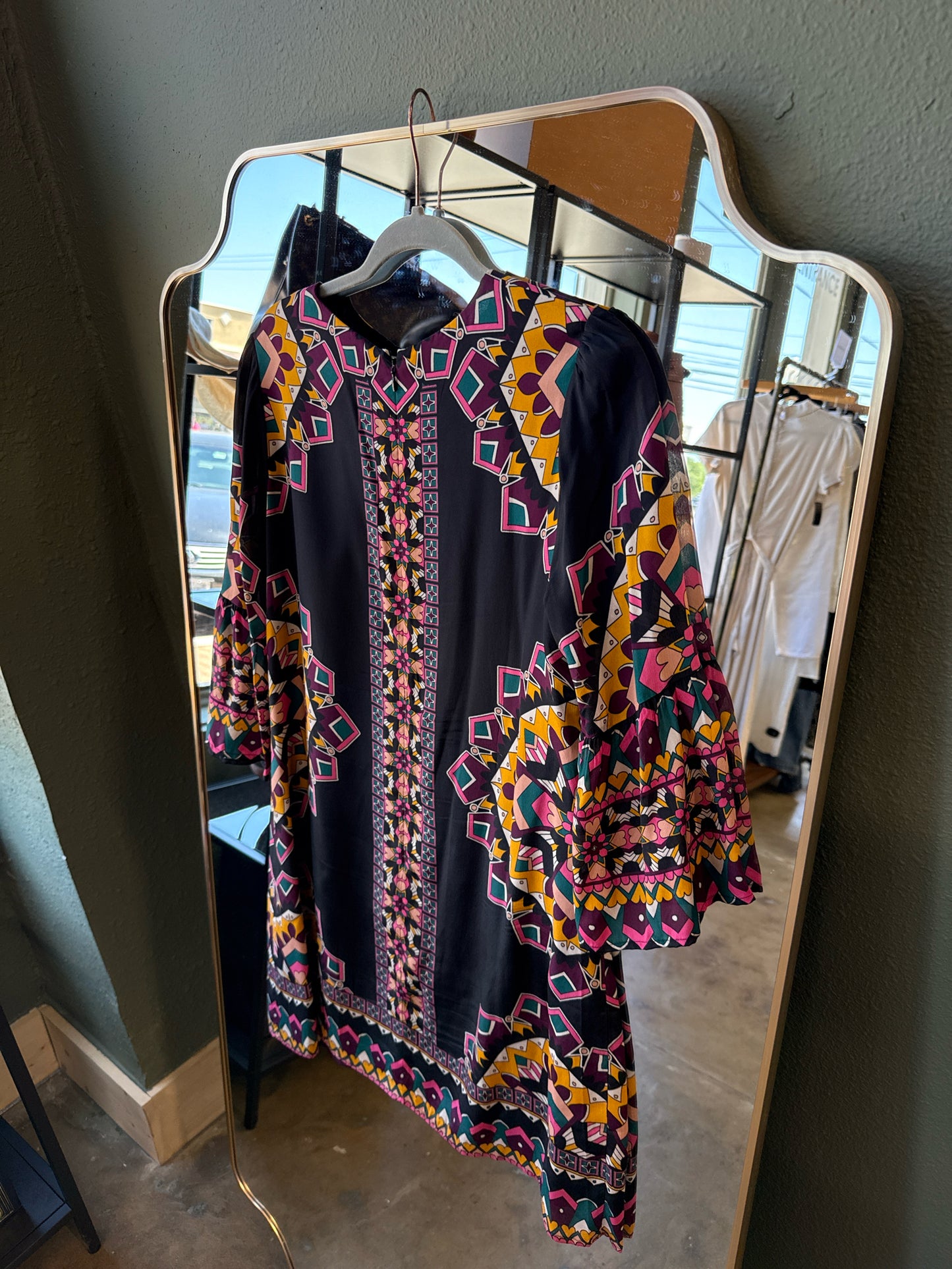 Jade Size S black and multi Geometric Dress