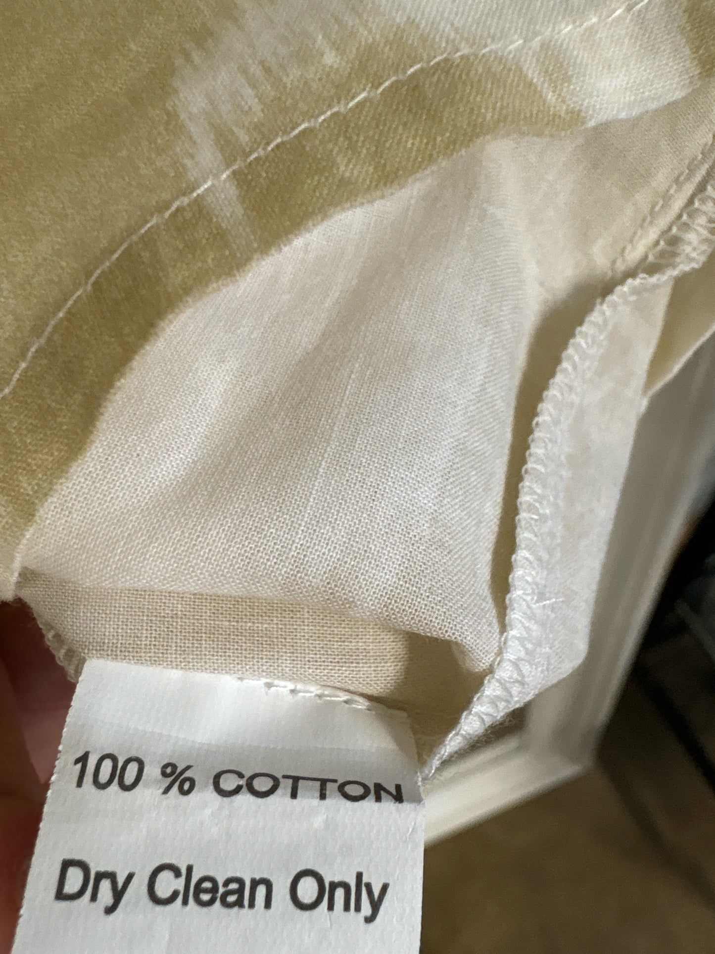 Sheridan French Size XS Tan/White Top