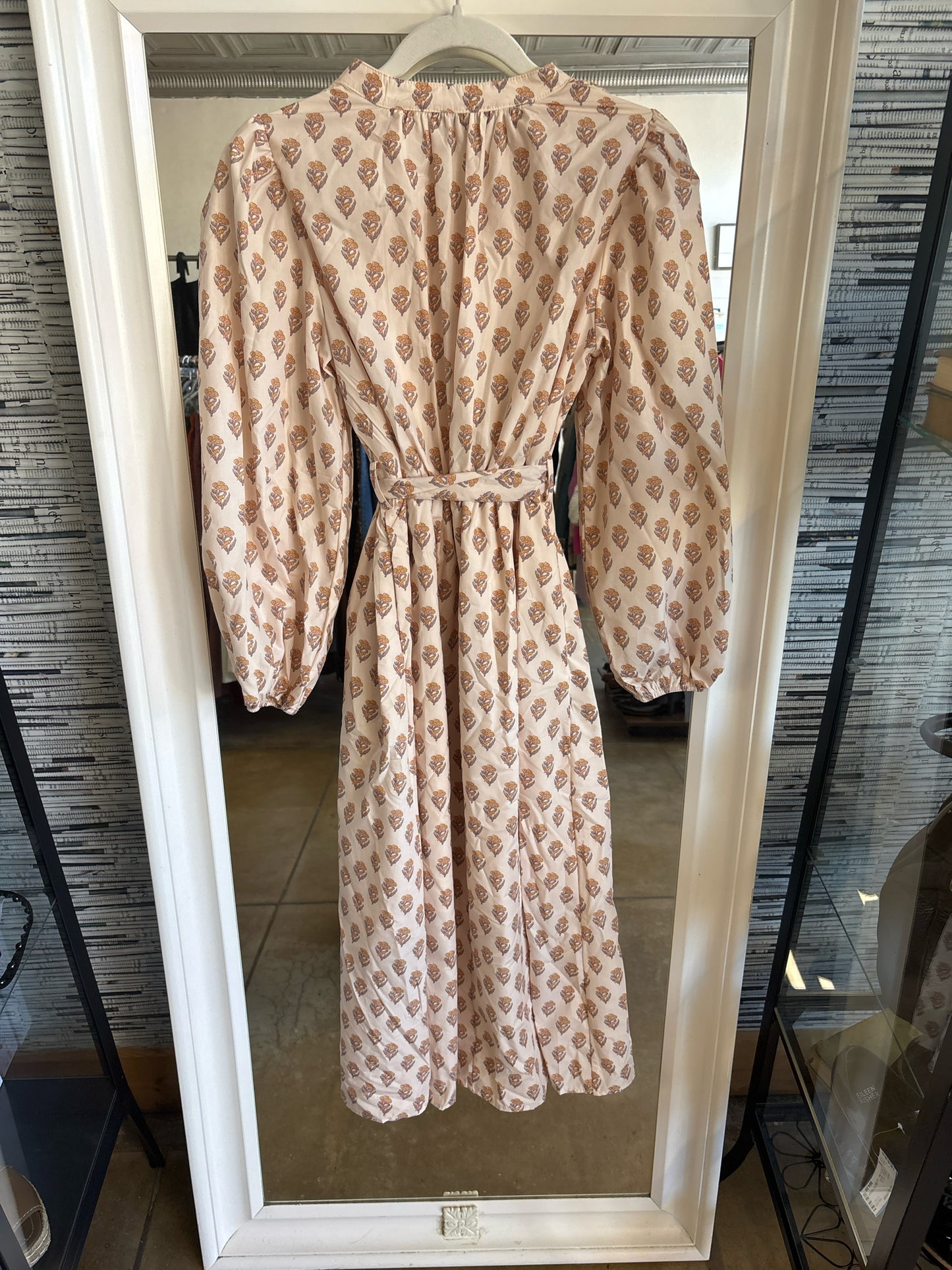 Polagram Cream/multi Floral Dress