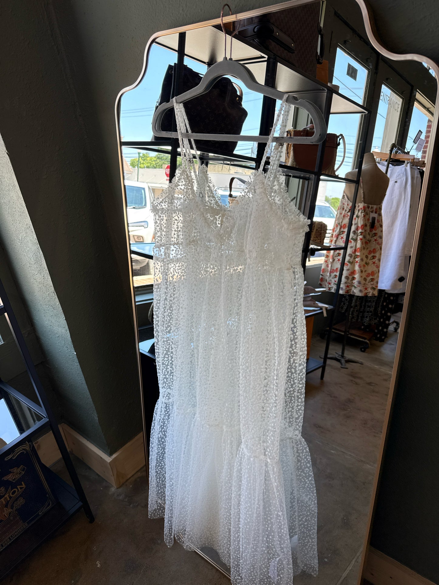 Anthropologie Size S Lace sheer Dress