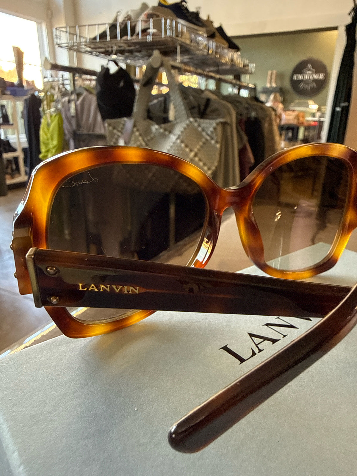 Lanvin Paris Brown Eyewear