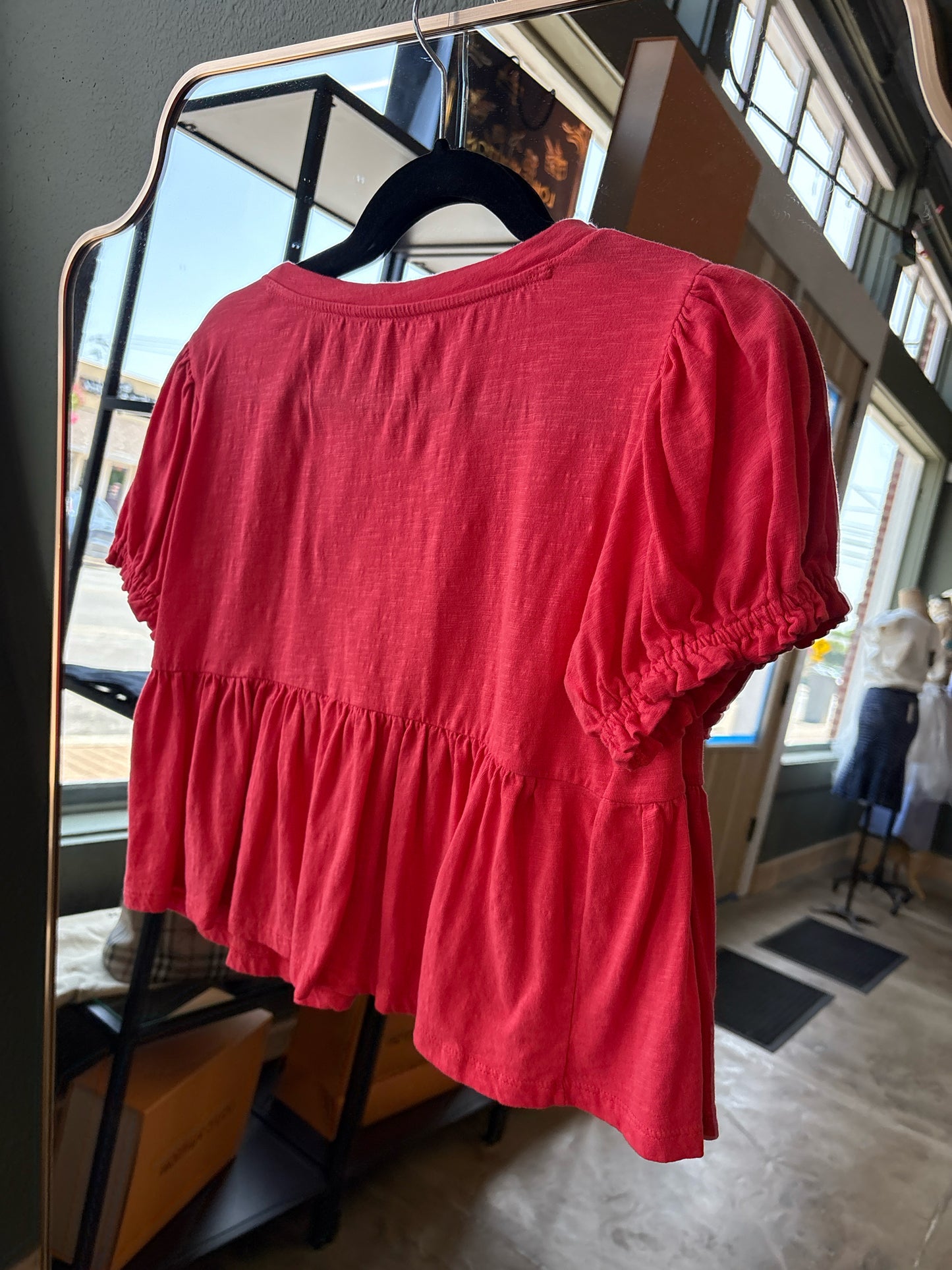 Anthropologie Size XXS Red Top