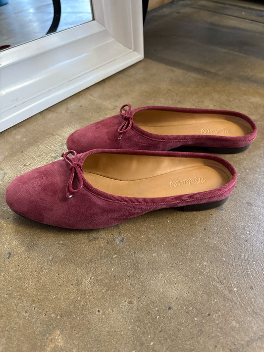 MADEWELL Shoe Size 6 Maroon Slip On Flats