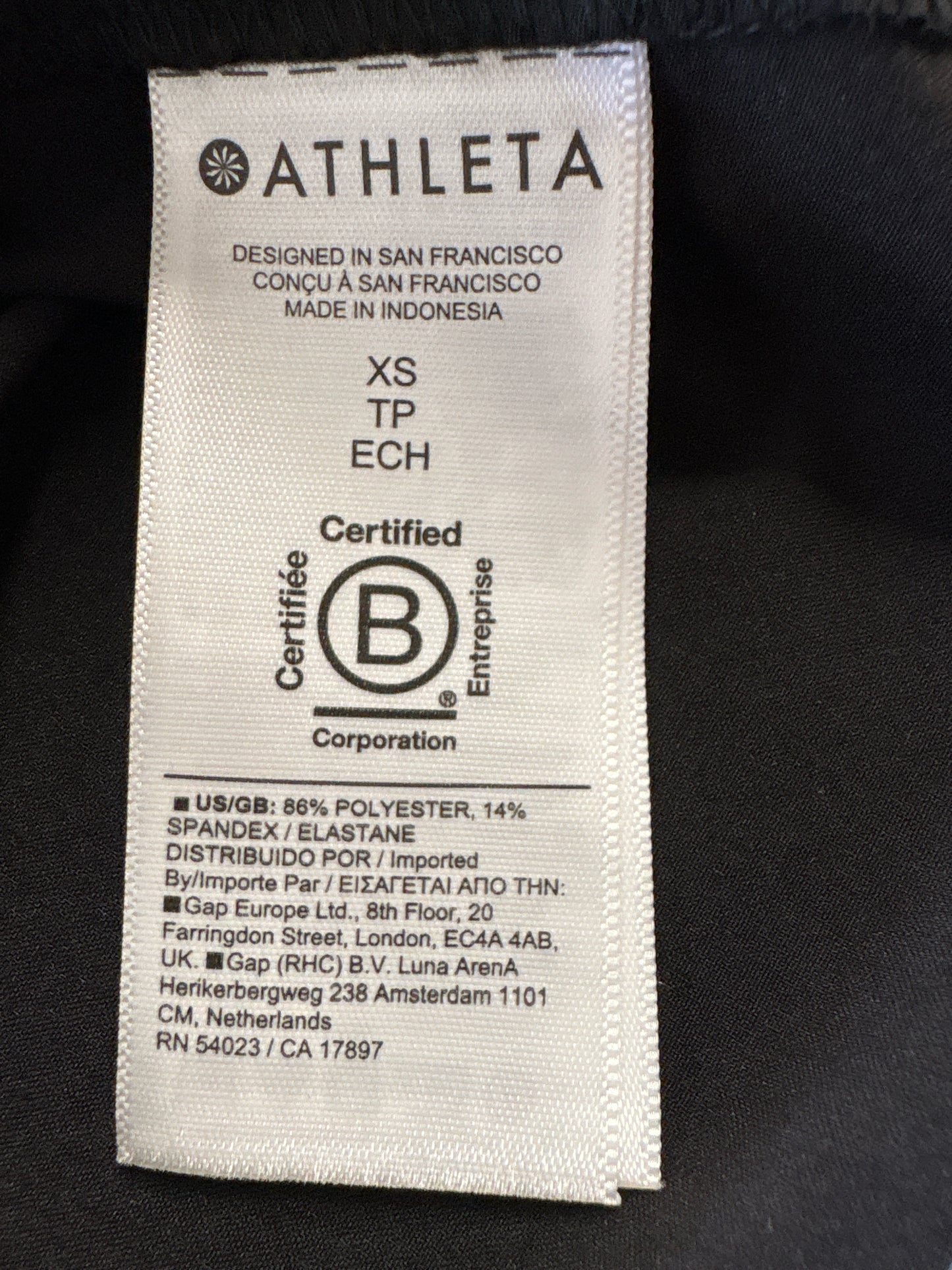 ATHLETA Size XS Black Dress
