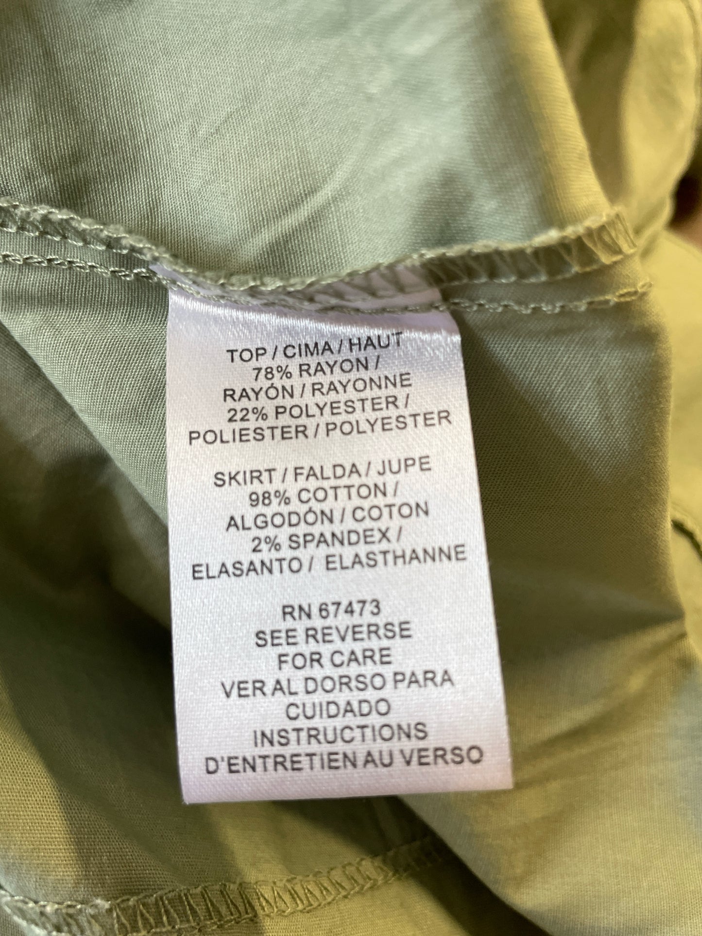 Zarr Collection Size M sage green Dress