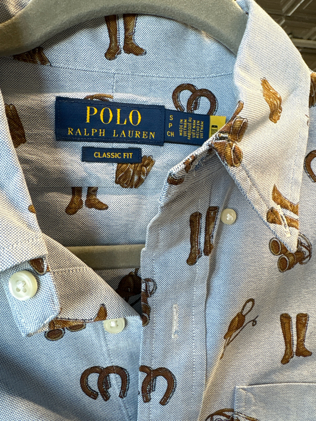 Polo Ralph Lauren Size SP Blue/Brown Top