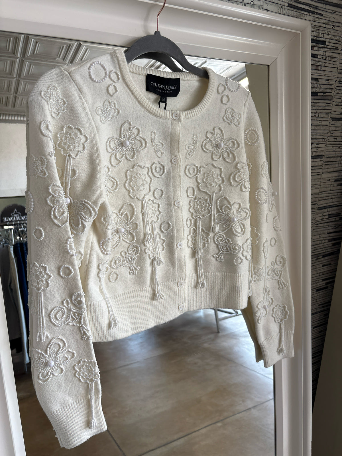 Cynthia Rowley Size M White Sweater