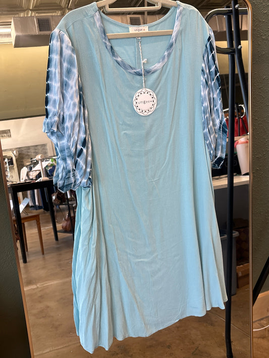 Umgee Size 1XL Blue Dress