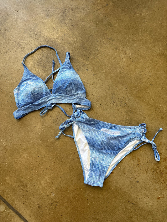 Popvil Size M Blue Swimwear