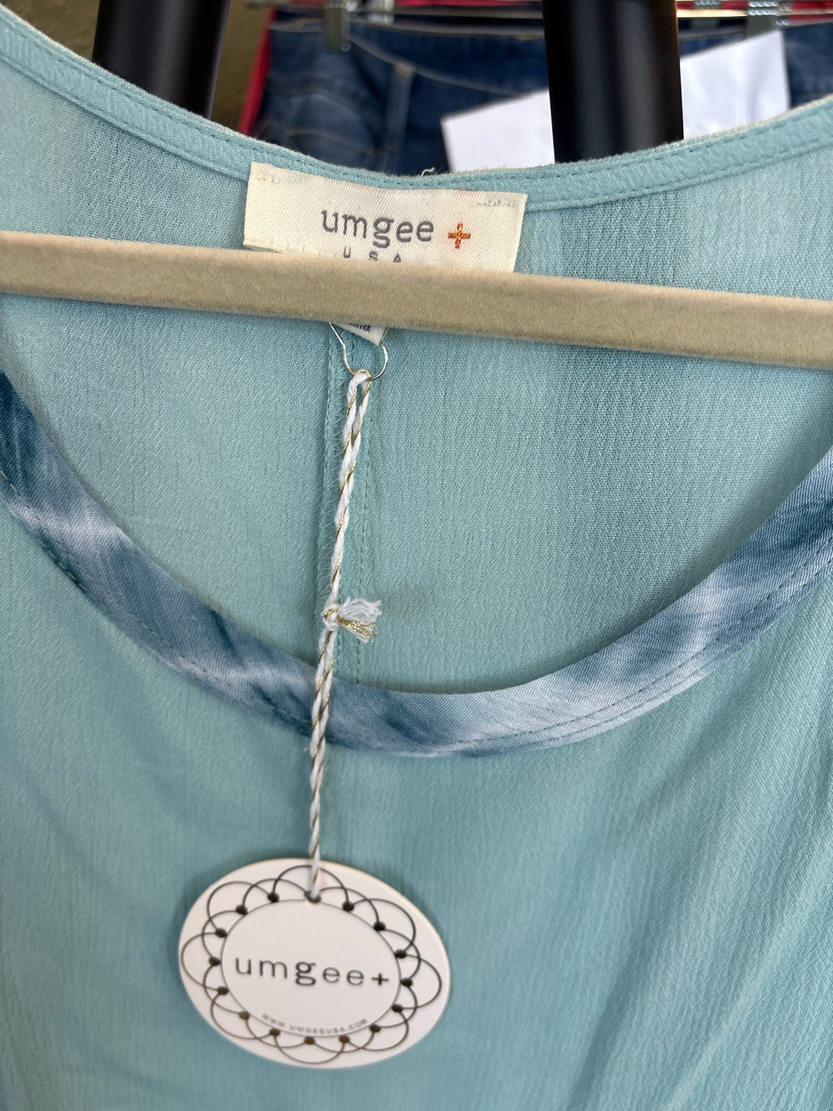 Umgee Size 1XL Blue Dress