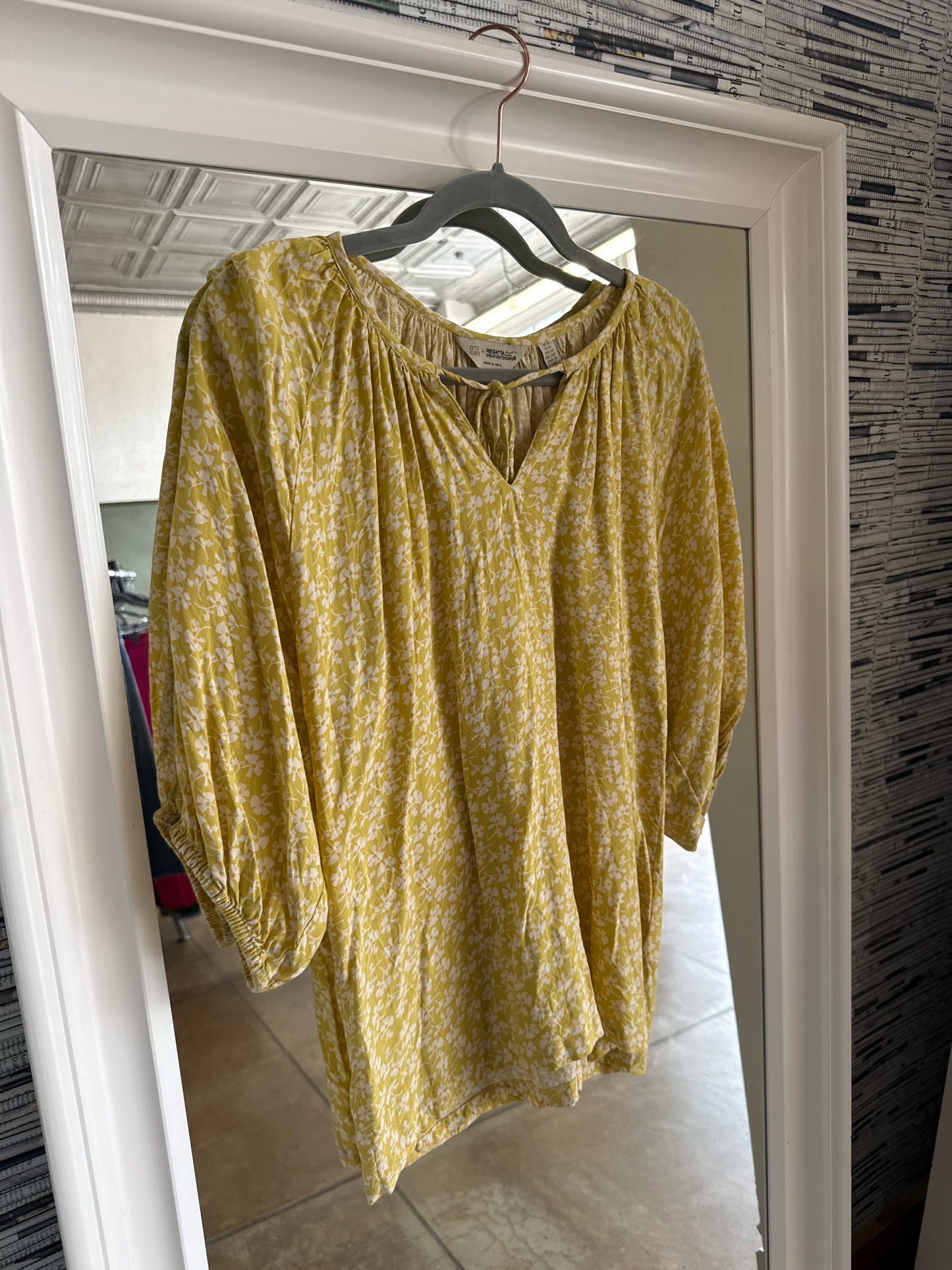 Orla Kiely Size S Yellow Top