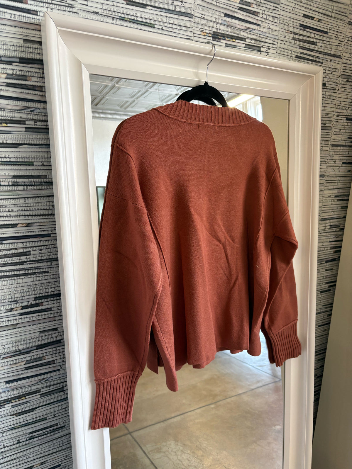 staccato Size L Burnt Orange Sweater