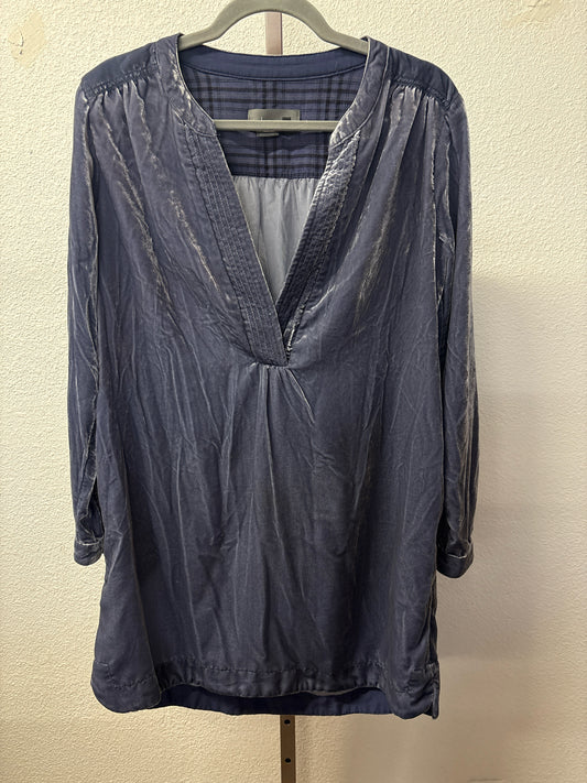 Anthropologie Size XS Blue velvet Dress