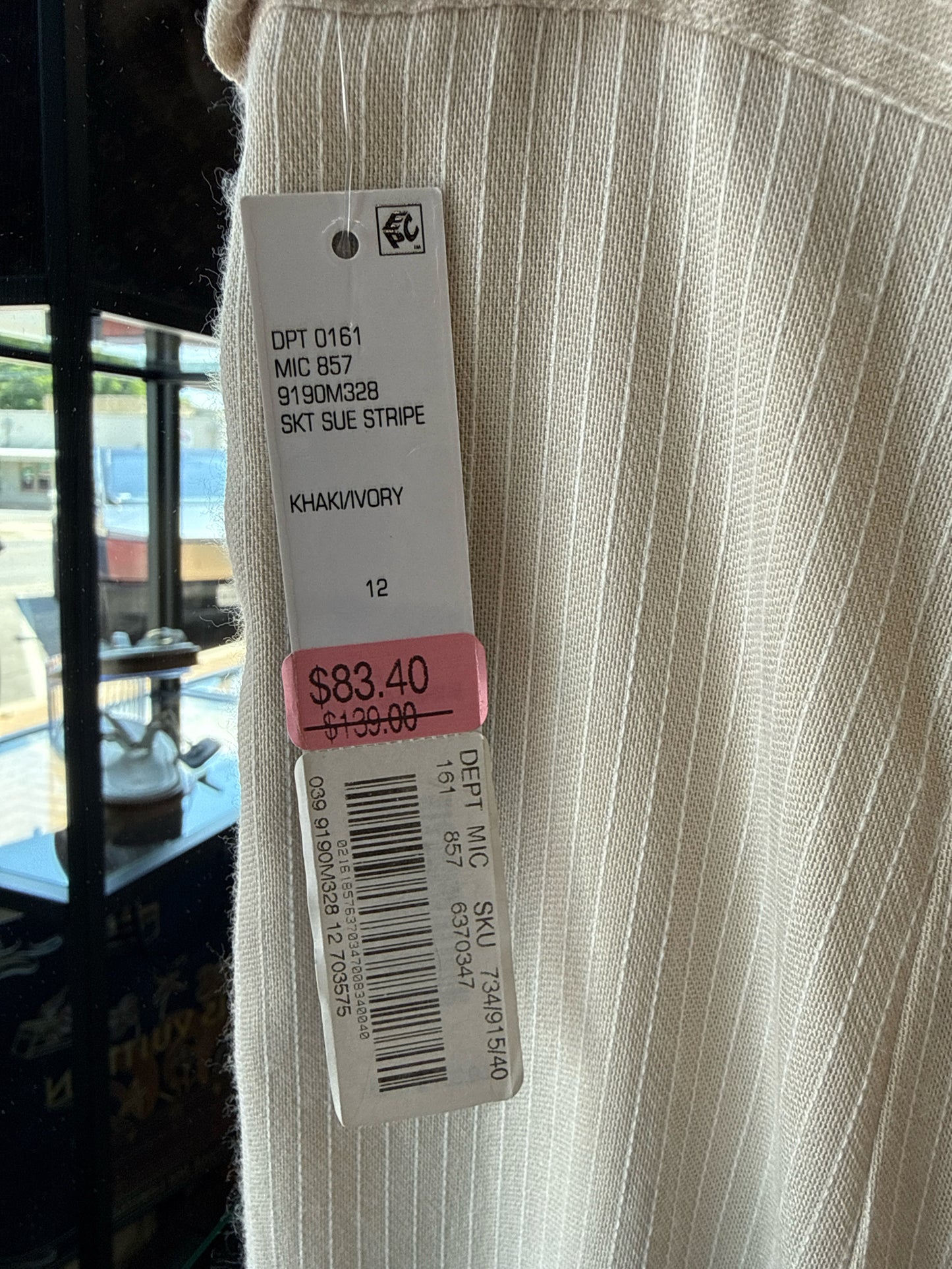 ANTONIO MELANI Size 12 Tan Skirt
