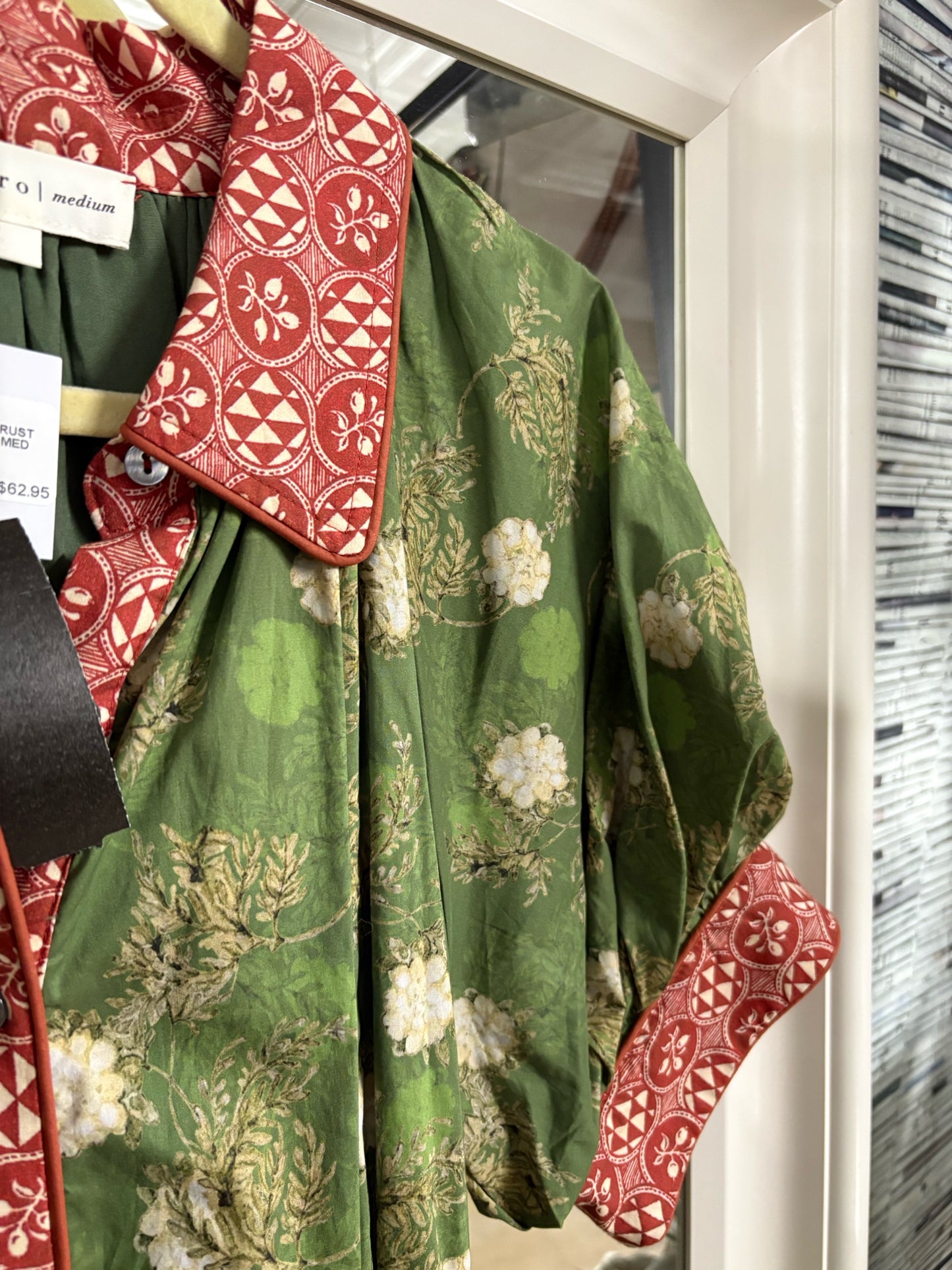 entro Size M Green/Orange maxi Dress