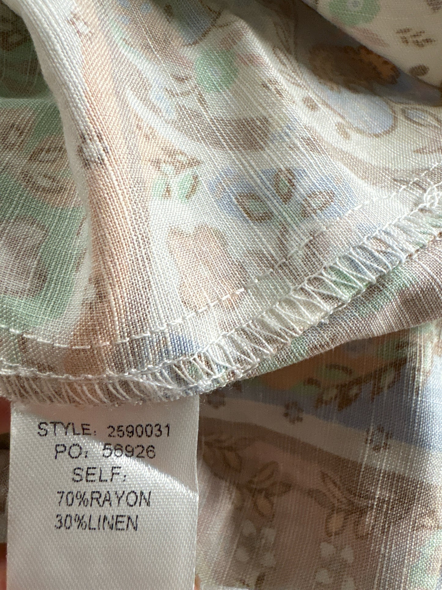 Current Air Size XS multi Paisley Dress