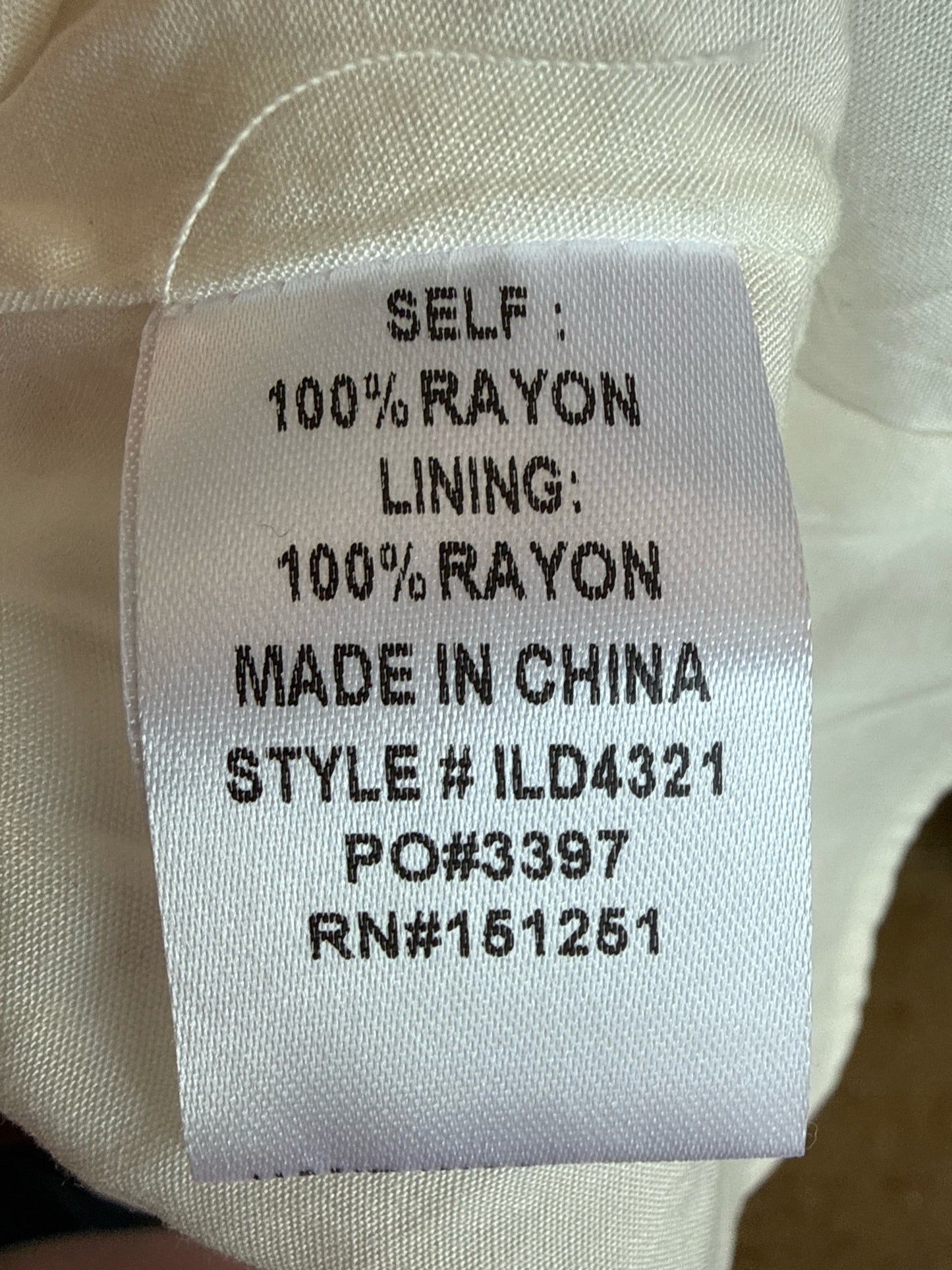 In Bloom Size M White Dress