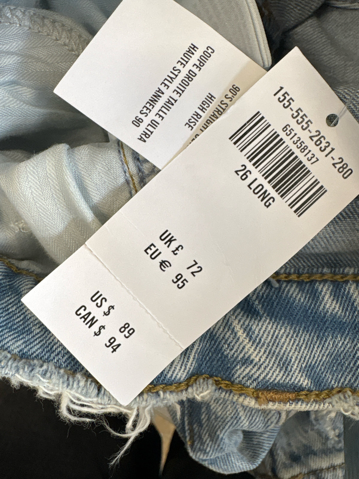 Abercrombie & Fitch Size 26/2 Denim Blue Jeans