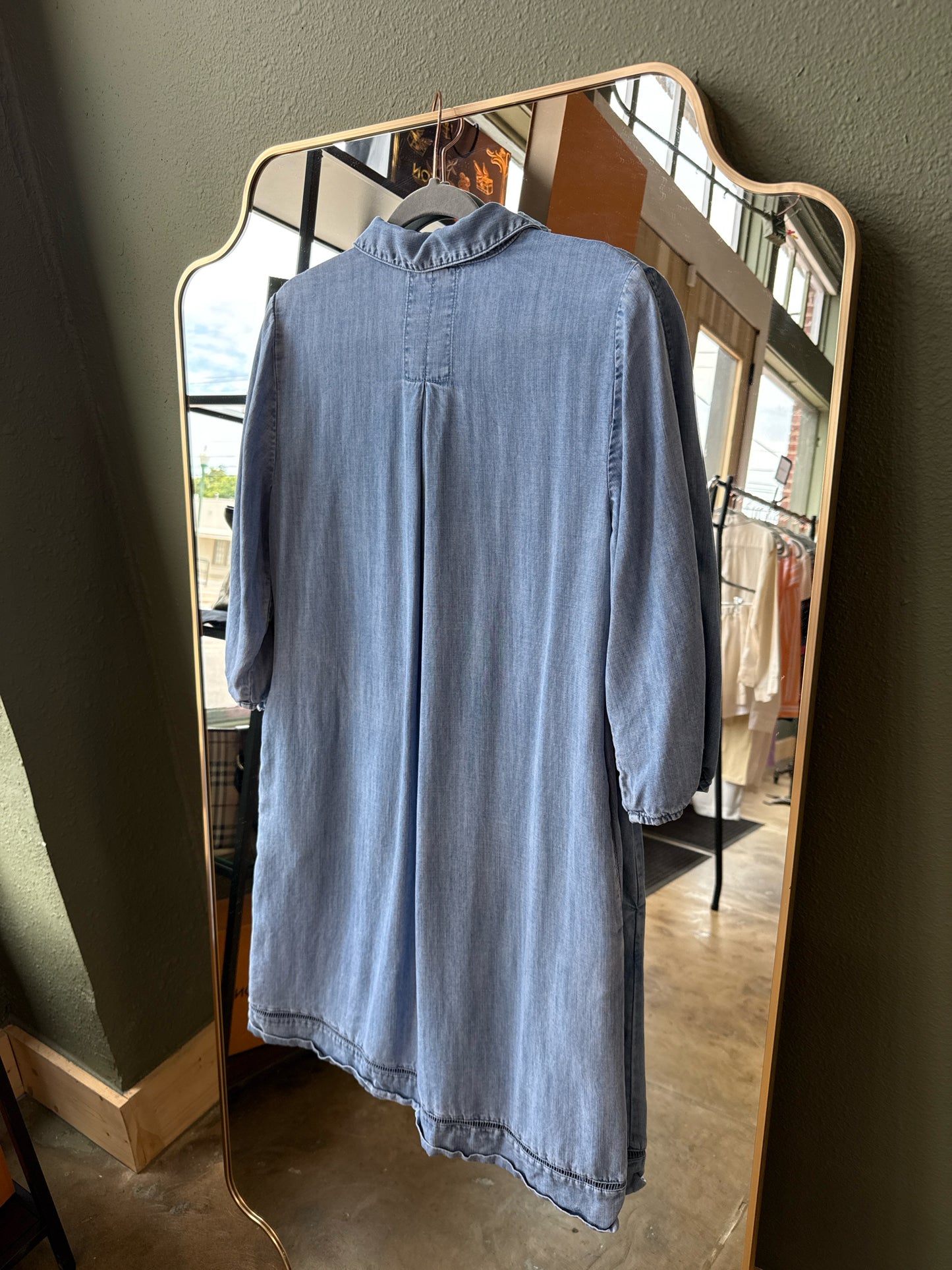CHICO'S Size M Denim Dress