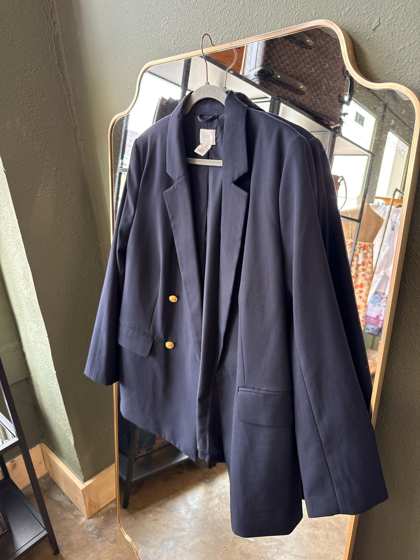 H&M Size L Navy Blazer