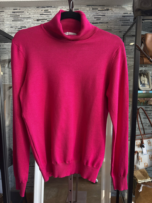 Madison Grey Size M Pink Turtleneck Sweater