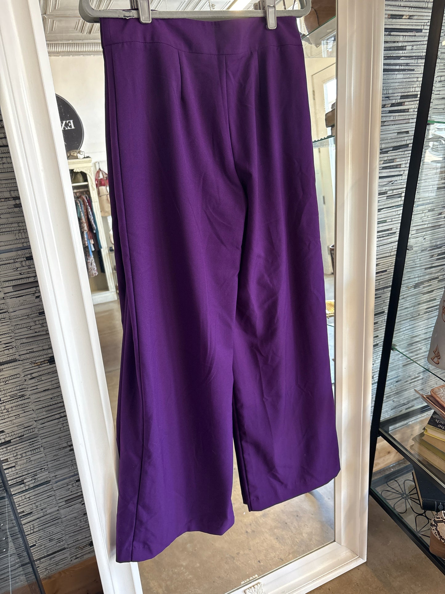 Metro Style Size 8 Vibrant Purple wide leg Pants