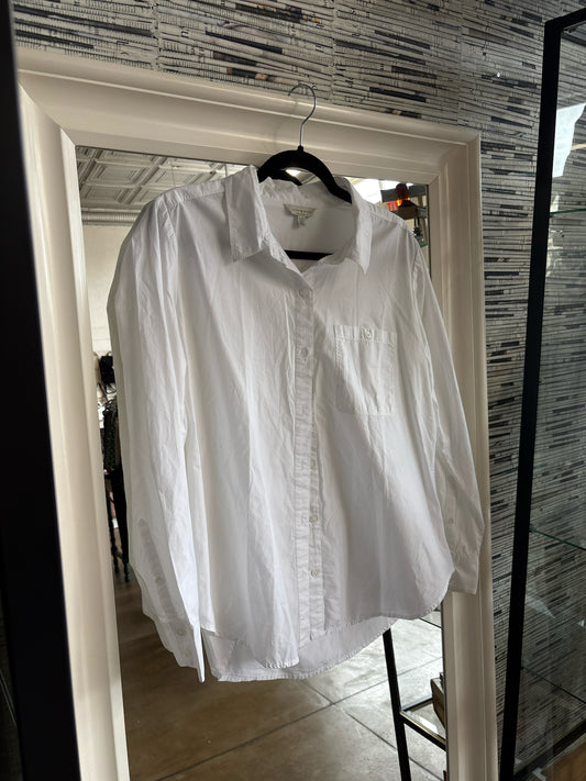 Lucky Brand Size L White button down Top