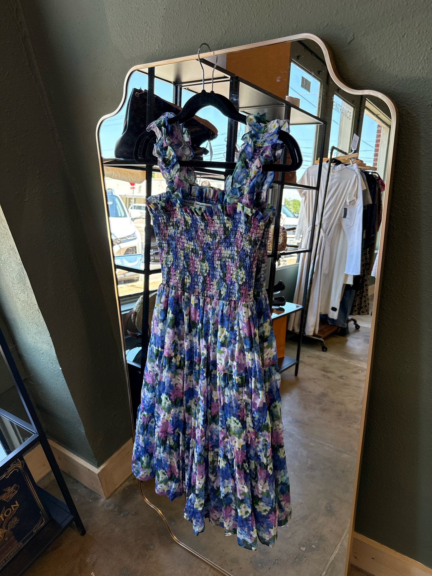 Amanda Uprichard Size S purple and blue Floral Dress