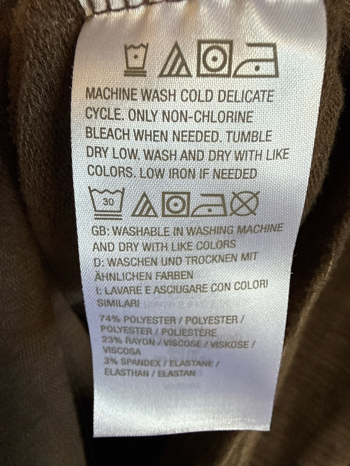 D & Co Size L Brown Sweatshirt/Hoodie
