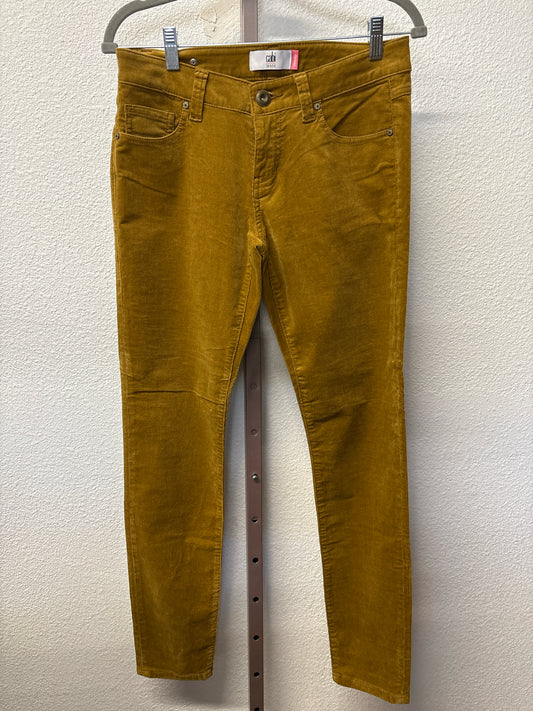 Cabi Size 4 Gold velvet Pants