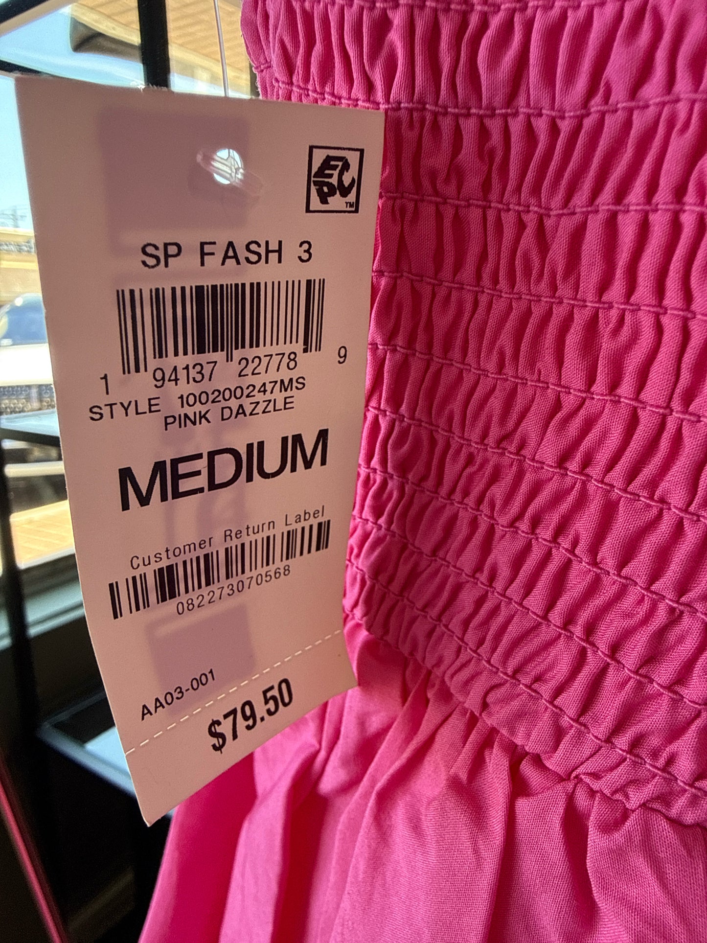 On 34th Size M Pink Dress