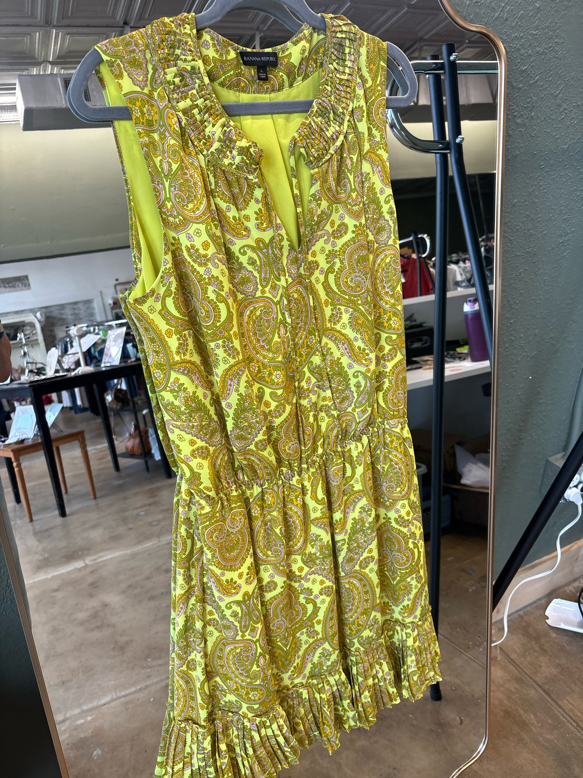 Banana Republic Size L yellow + multi Dress