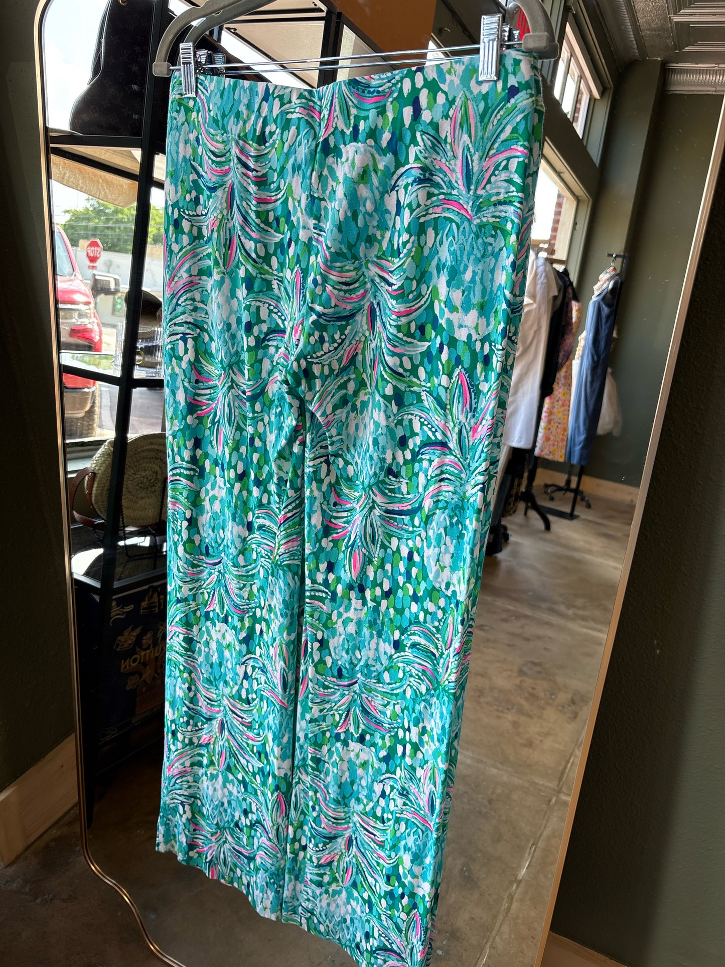 Lilly Pulitzer Size M turq+multi Pants