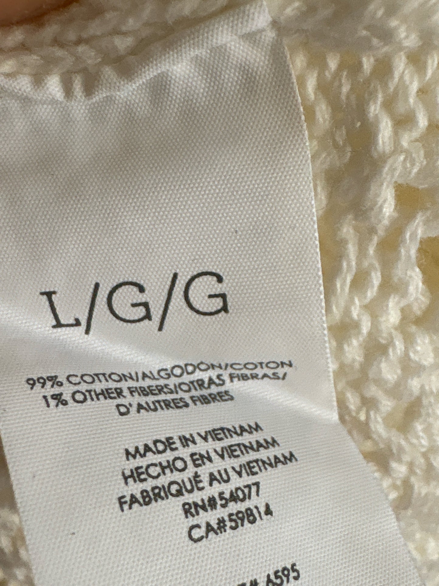 Cabi Size L Cream Sweater