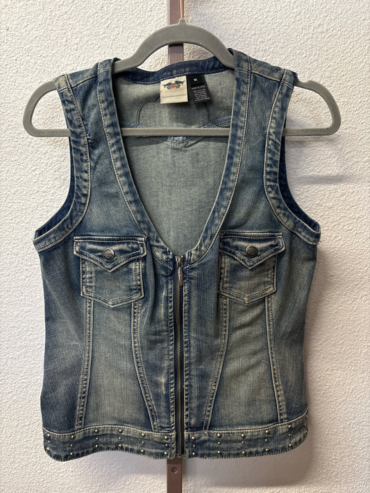 Harley Davidson Size M Denim Vest