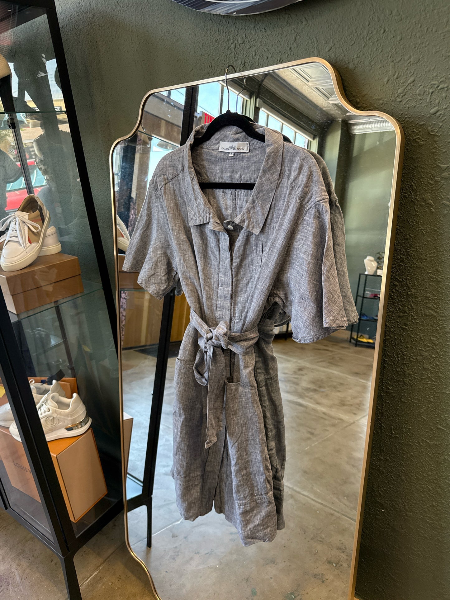 Kathleen Madden Size S Gray Dress