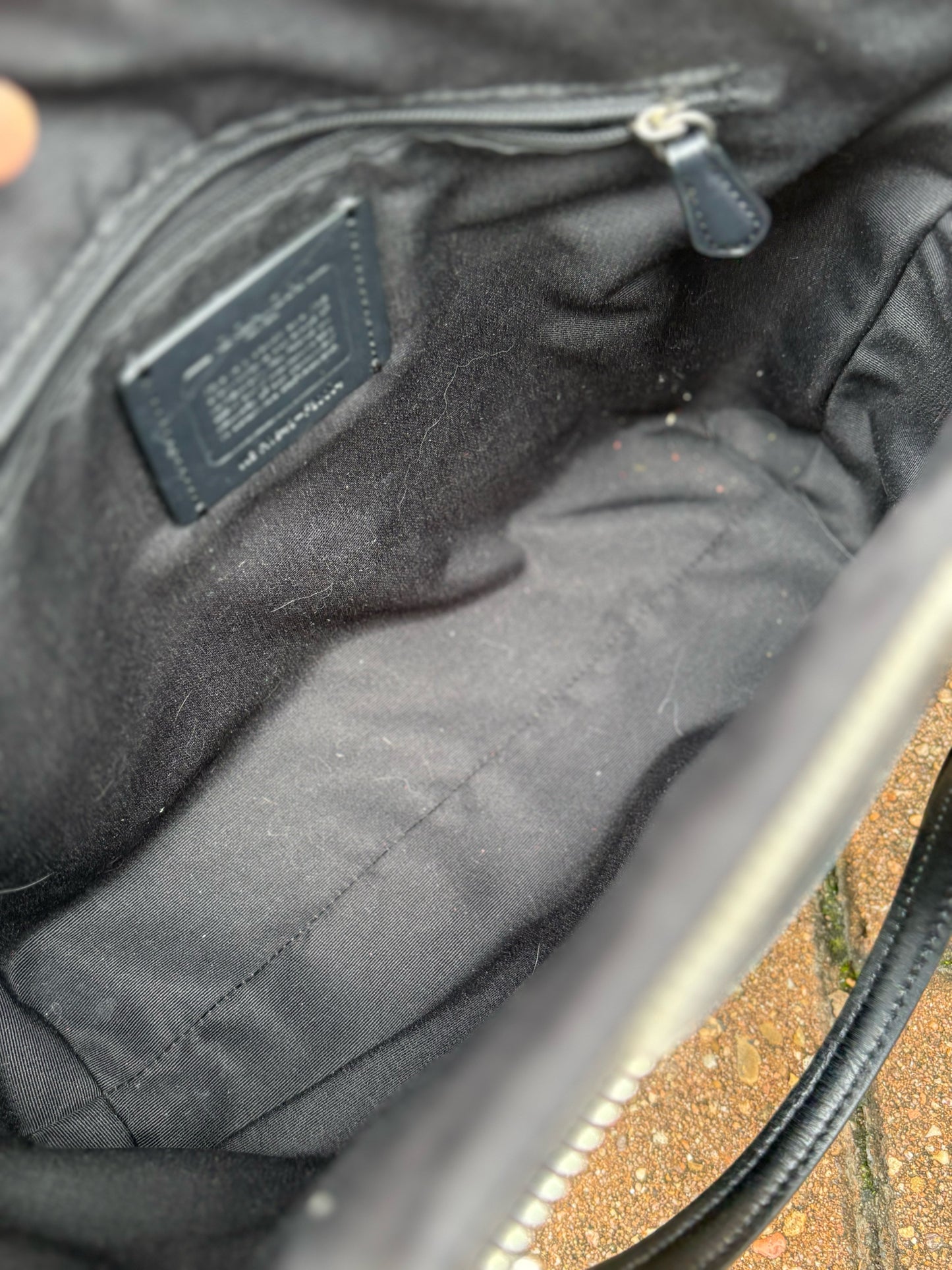 COACH Black/Multi Floral Purse