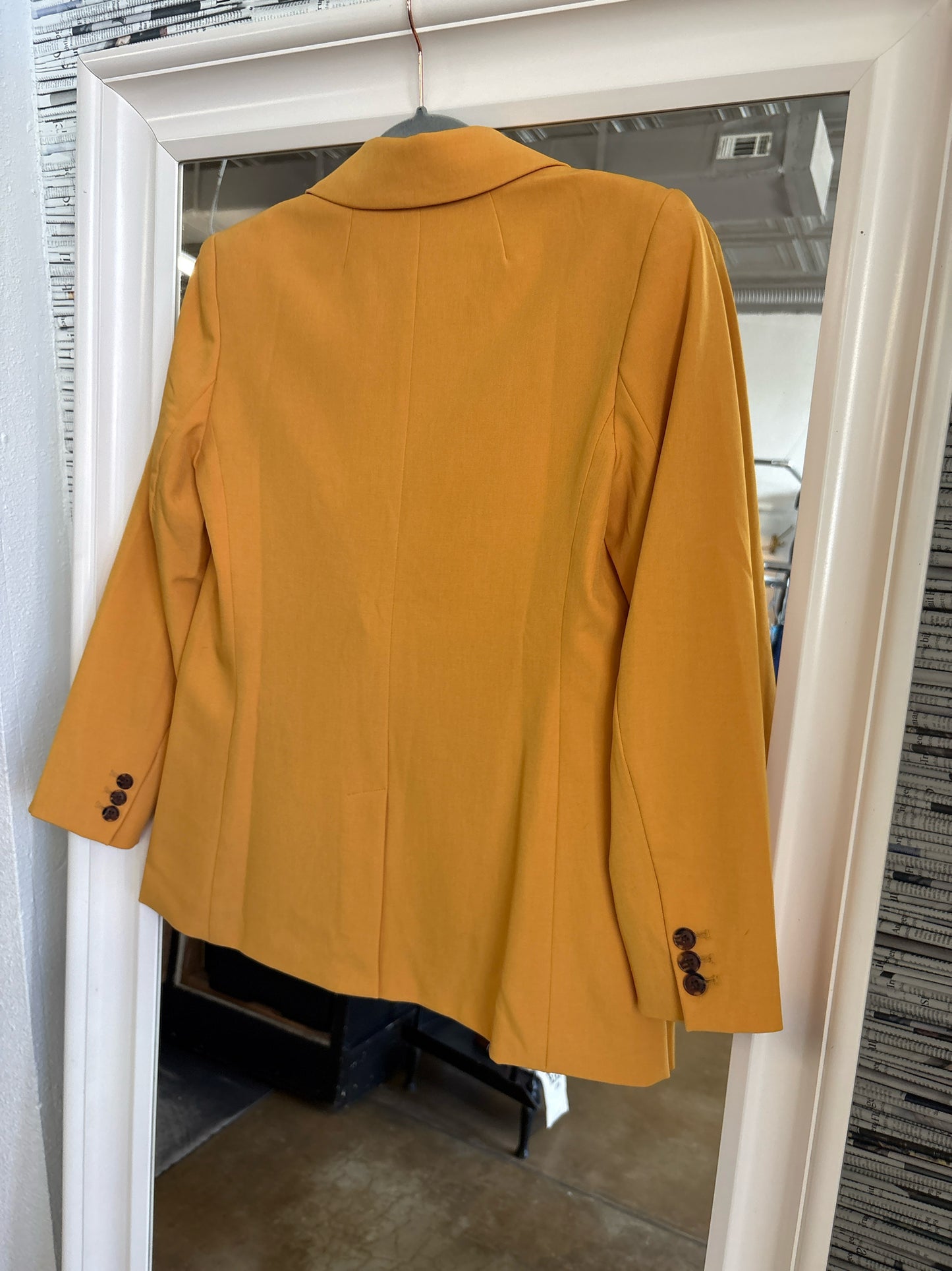 Banana Republic Size 4 Mustard Blazer