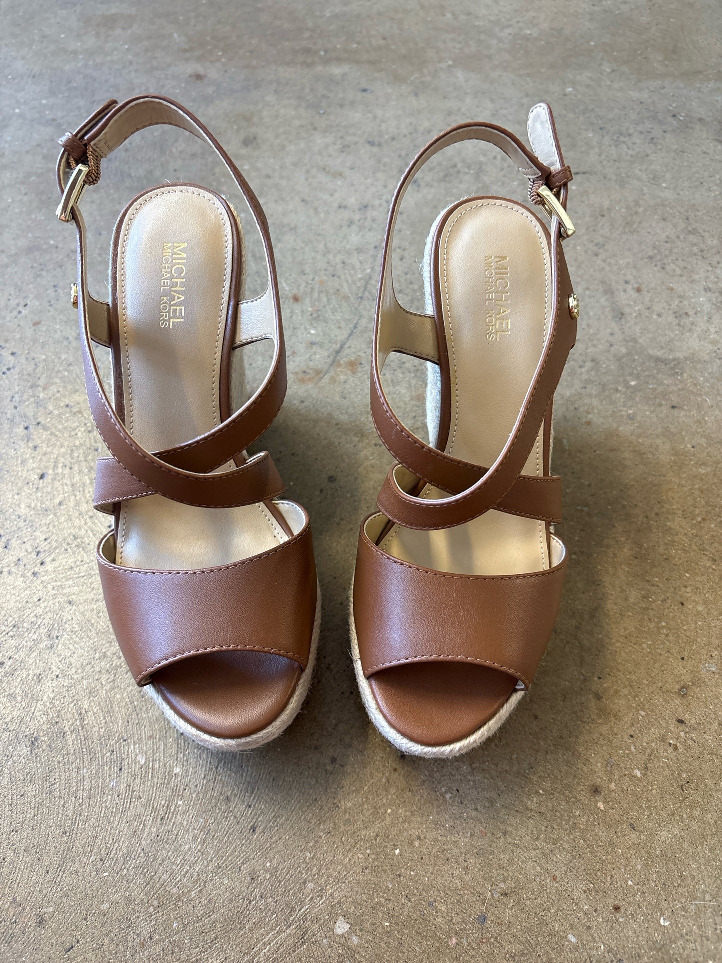 MICHAEL KORS Shoe Size 5.5 Brown/Tan Heels