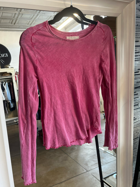 free people Size S raspberry Longsleeve Top